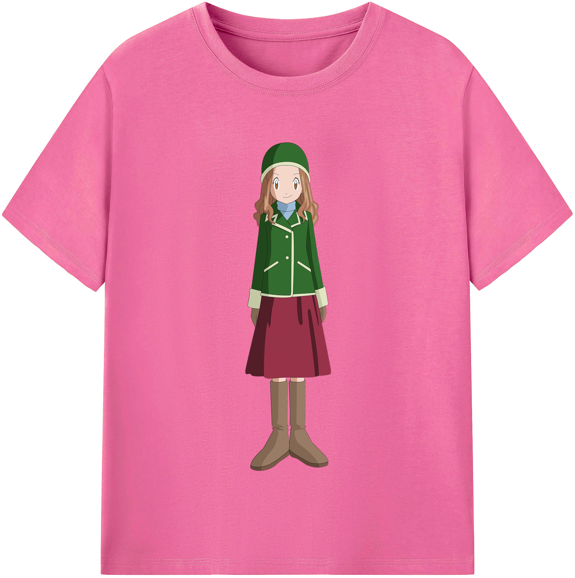 （画像用） Digimon デジタルモンスター/デジモン レディースカジュアルプリントTシャツ（綿100％）